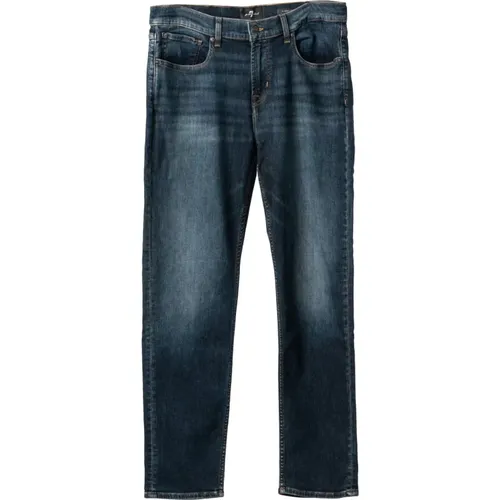 Slimmy Tapered Fit Jeans , male, Sizes: 2XL, M, 5XL, 3XL, S, L, 4XL, XL - 7 For All Mankind - Modalova