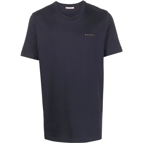 Blaue T-Shirts & Polos für Männer , Herren, Größe: M - Marni - Modalova