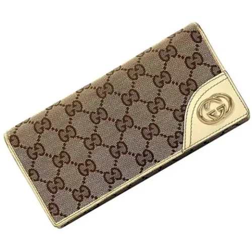 Gebrauchte Leinwand Geldbörse - Gucci Vintage - Modalova