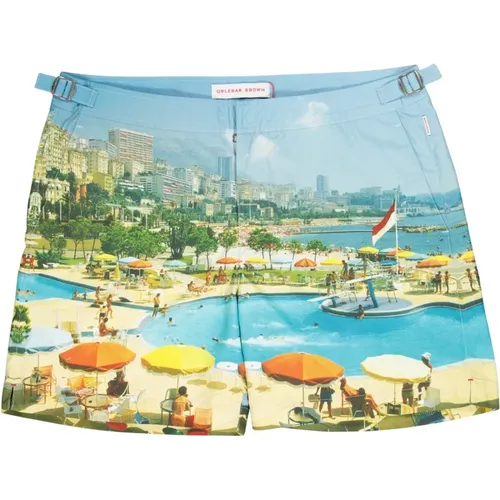 Bulldog Badehose Monte Carlo Print , Herren, Größe: W30 - Orlebar Brown - Modalova