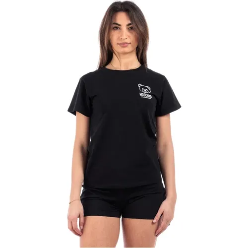 Baumwolle Elasthan T-shirt , Damen, Größe: S - Moschino - Modalova