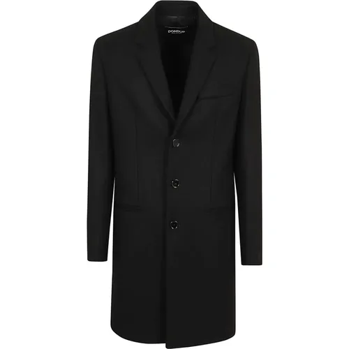 Schwarze Mäntel für Männer Aw24 - Dondup - Modalova