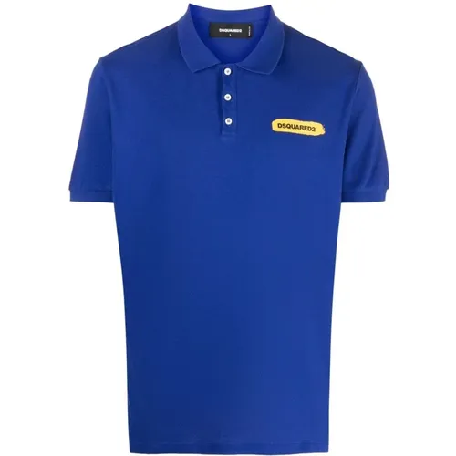 Stilvolles Logo Polo Shirt für Männer , Herren, Größe: XL - Dsquared2 - Modalova