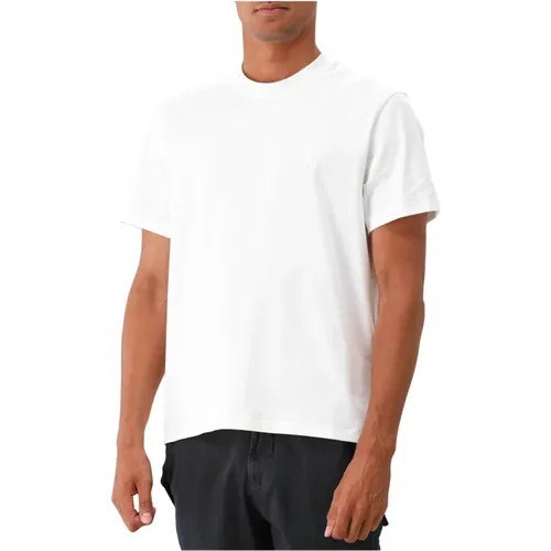 Geprägtes Weißes T-Shirt Must-Have , Herren, Größe: L - Ami Paris - Modalova