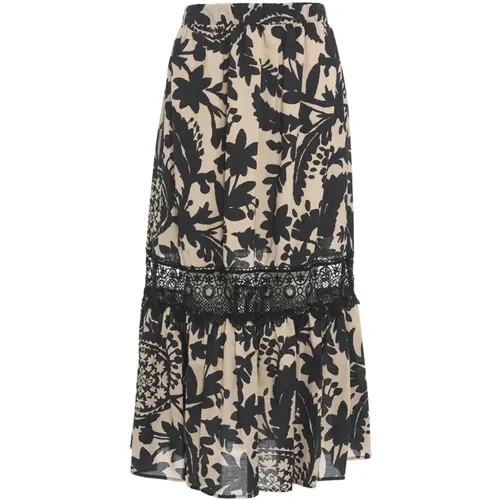 Beige Skirt for Women , female, Sizes: XS - Kaos - Modalova