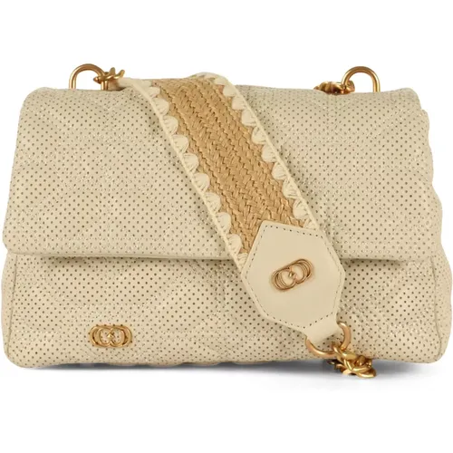 Leather Handbag Stichspoon Stephy Medium , female, Sizes: ONE SIZE - La Carrie - Modalova