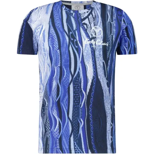 Allover-Print T-Shirt , Herren, Größe: 2XL - carlo colucci - Modalova