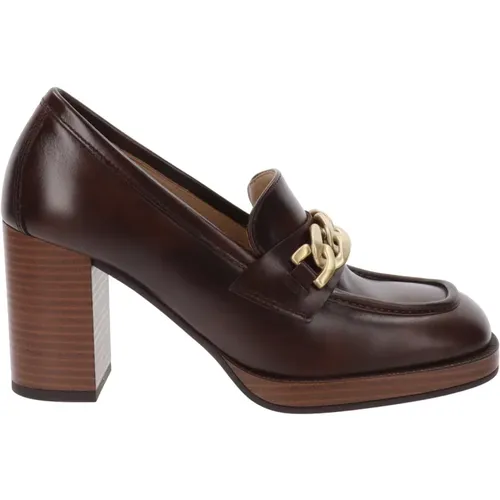 Leather High Heel Shoes for Women , female, Sizes: 5 UK, 3 UK, 7 UK - Nerogiardini - Modalova