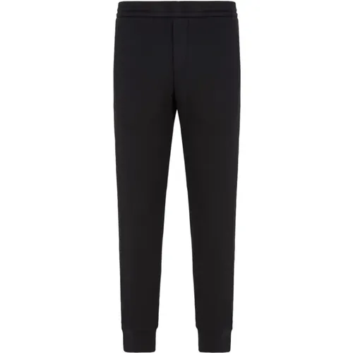 Jersey Trousers Elasticated Waistband , male, Sizes: XS, M, S - Emporio Armani - Modalova