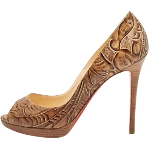 Pre-owned Leather heels , female, Sizes: 8 UK - Christian Louboutin Pre-owned - Modalova