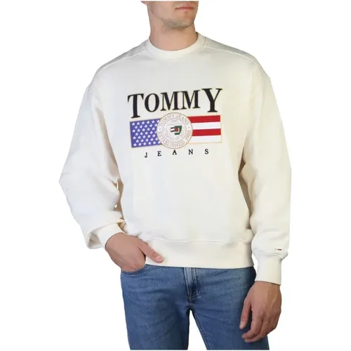 Baumwoll-Sweatshirt mit Logo-Verzierung , Herren, Größe: S - Tommy Hilfiger - Modalova