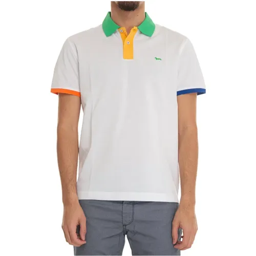 Textured Short Sleeve Polo Shirt , male, Sizes: M, L, XL - Harmont & Blaine - Modalova