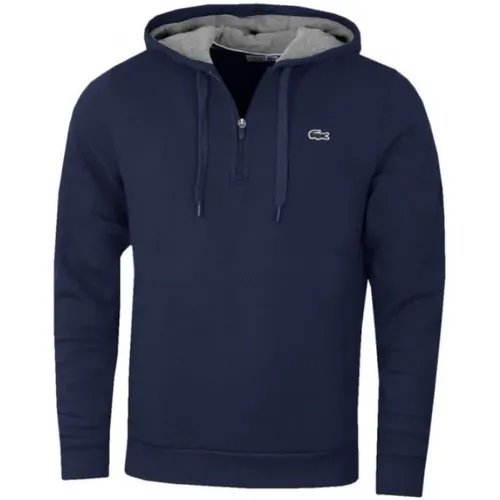 Blauer Pullover Half-Zip Herren , Herren, Größe: XS - Lacoste - Modalova