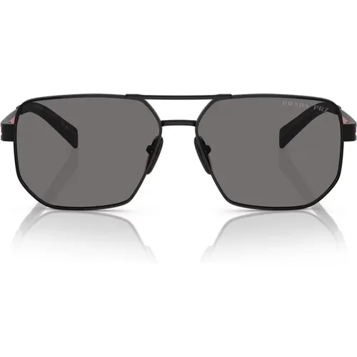 Polarized Linea Rossa Sunglasses Ps51Zs 1Bo02G , unisex, Sizes: 59 MM - Prada - Modalova