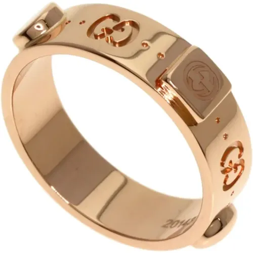 Pre-owned Rose Gold rings , female, Sizes: ONE SIZE - Gucci Vintage - Modalova