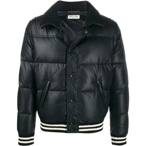 Padded Jacket with Goose Down Padding , male, Sizes: L, M, S - Saint Laurent - Modalova