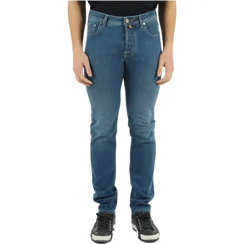 Slim Fit Five Pocket Jeans , male, Sizes: W31, W36, W34, W33, W32, W35 - Jacob Cohën - Modalova
