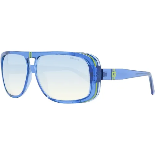 Blaue Aviator Sonnenbrille Verspiegelt Verlauf - Guess - Modalova