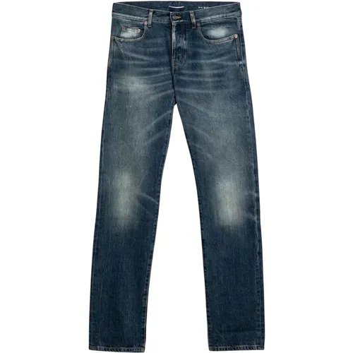 Slim Fit Denim Jeans , Herren, Größe: W34 - Saint Laurent - Modalova