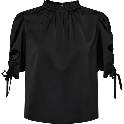 Puff Sleeve Party Blouse Topper , female, Sizes: XL, M, L - Co'Couture - Modalova