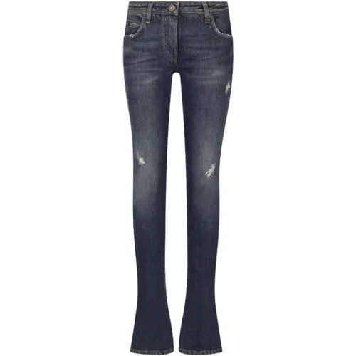Blaue Slim-Fit Jeans mit Ripped Details - Dolce & Gabbana - Modalova