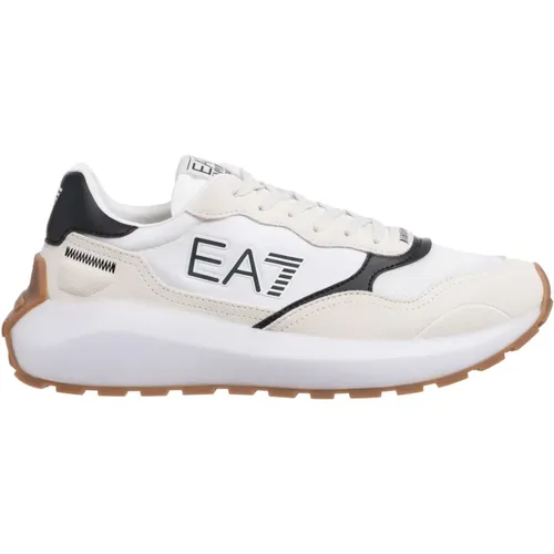 Bunte Schnürsneakers , Herren, Größe: 40 EU - Emporio Armani EA7 - Modalova