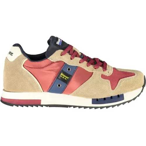 Beige Sports Shoes with Contrasting Accents , male, Sizes: 8 UK, 7 UK - Blauer - Modalova