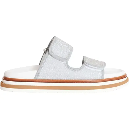 Flip-Flops Slider , Damen, Größe: 36 1/2 EU - Hogan - Modalova