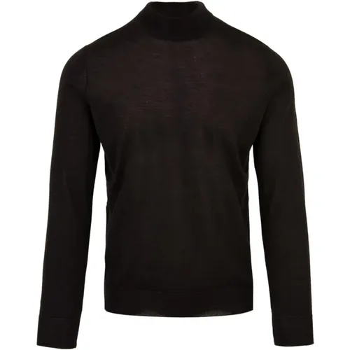 Schwarze Pullover für Männer , Herren, Größe: 3XL - Filippo De Laurentiis - Modalova