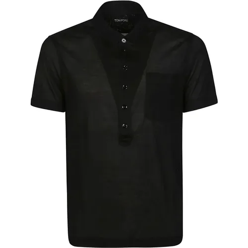 Short Sleeve Polo Shirt , male, Sizes: L, XL - Tom Ford - Modalova