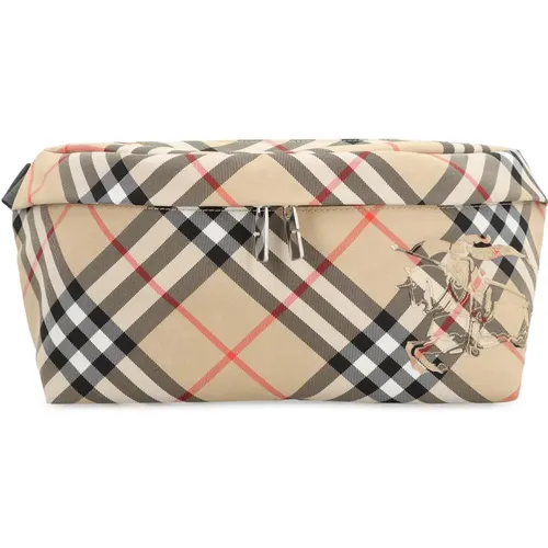 Technische Stoff Gürteltasche,Reiterdesign Gürteltasche,Stoff-Gürteltasche mit Reißverschlusstasche - Burberry - Modalova