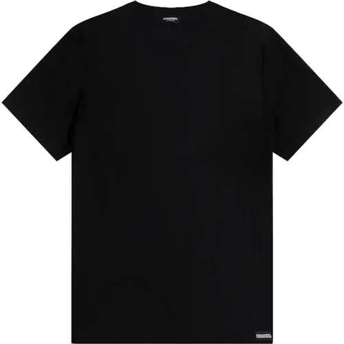 Icon Schwarz/Weiß Herren T-Shirt,T-Shirts - Dsquared2 - Modalova