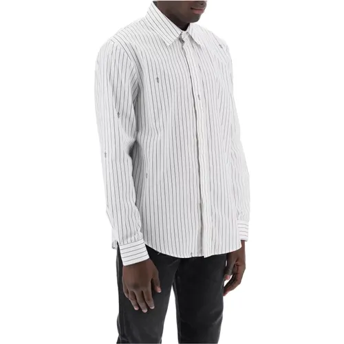 Striped Logo Shirt , male, Sizes: S - Amiri - Modalova