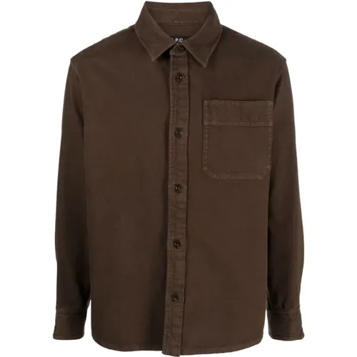 Basile Overshirt , male, Sizes: S, L - A.p.c. - Modalova