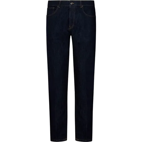 Slim Fit Dark Jeans with Contrasting Stitching , male, Sizes: W38, W40, W35, W36, W33, W34, W32 - Dondup - Modalova