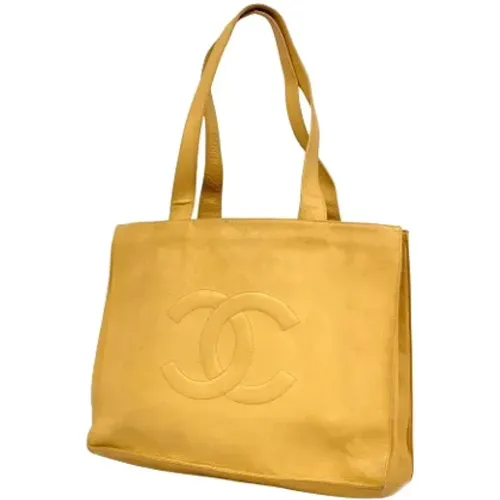 Pre-owned Leather totes , female, Sizes: ONE SIZE - Chanel Vintage - Modalova