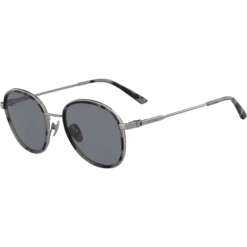 Sonnenbrille Ck18101S-071 in Silber/Grau/Schwarz , unisex, Größe: 52 MM - Calvin Klein - Modalova