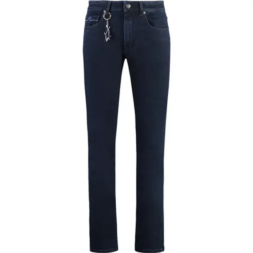 Slim Fit Jeans mit Logo-Charme - PAUL & SHARK - Modalova