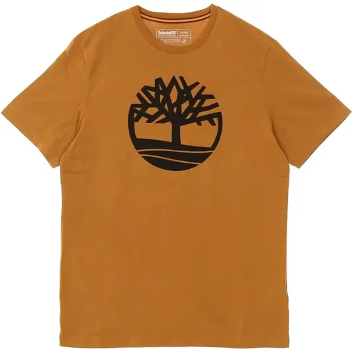 Baum Tee Weizen Boot Herren T-Shirt , Herren, Größe: L - Timberland - Modalova