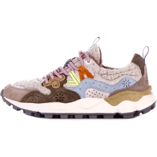 Wildleder Gummisohle Sneakers , Damen, Größe: 41 EU - Flower Mountain - Modalova