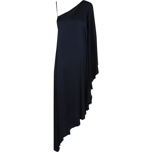 Asymmetrical Silk Dress , female, Sizes: M, XS - Silk95Five - Modalova