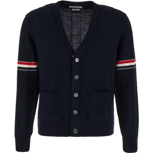 Sophisticated Mens Cardigan , male, Sizes: L, M, S - Thom Browne - Modalova