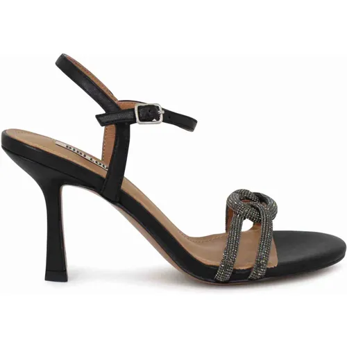 Elegante Sandalen mit Strassriemen und hohem Absatz - Bibi Lou - Modalova