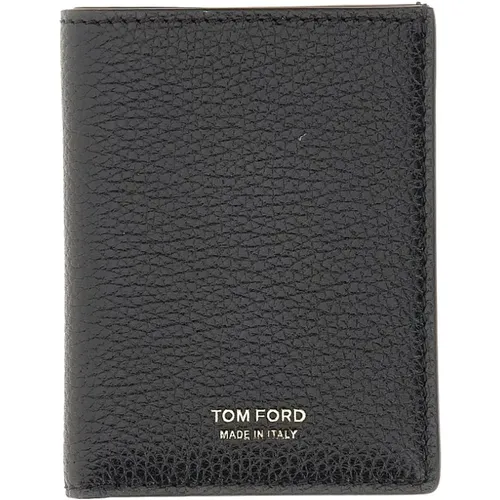 Geldbörse mit Metalllogo Tom Ford - Tom Ford - Modalova