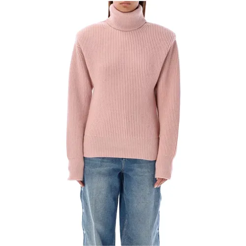 Cozy Turtleneck Cashmere Sweater Rose , female, Sizes: M - Stella Mccartney - Modalova