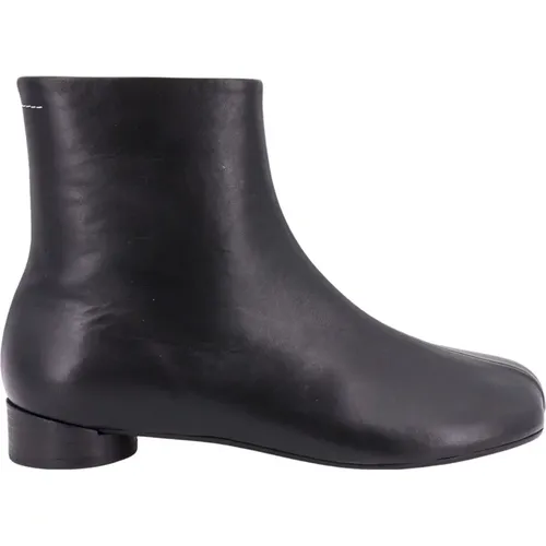 Italienische Lederstiefeletten - MM6 Maison Margiela - Modalova