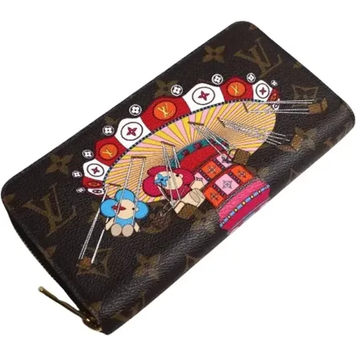 Pre-owned Cotton wallets , female, Sizes: ONE SIZE - Louis Vuitton Vintage - Modalova