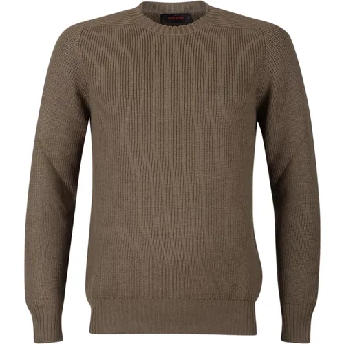 Military Wool Crewneck Sweater , male, Sizes: 2XL, M, XL - Gran Sasso - Modalova