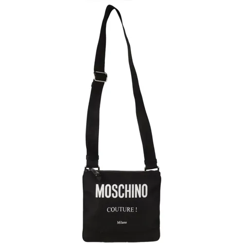 Men`s Cross Body Bag - Style 2555 , male, Sizes: ONE SIZE - Moschino - Modalova