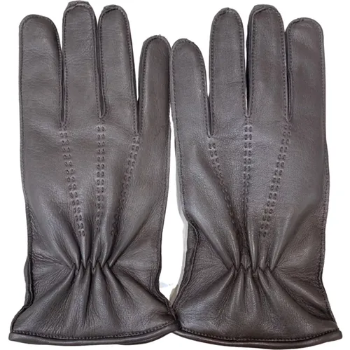 Handgemachte Herren Elegante Lederhandschuhe , Herren, Größe: 9 IN - Restelli Guanti - Modalova